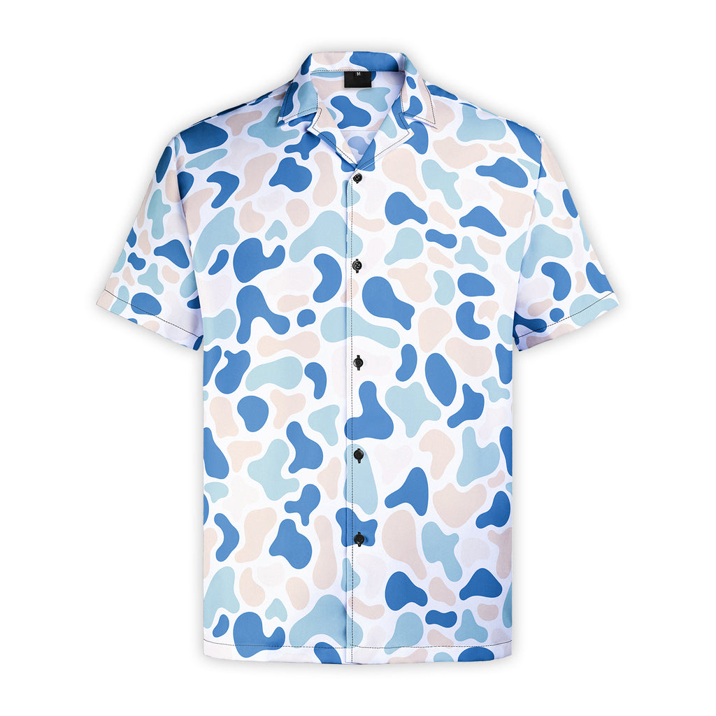 Men’s Camo Hawaiian Shirt – Soft, Breathable & Quick-Dry | Duck Hunting, Casual Wear & Gift for Him