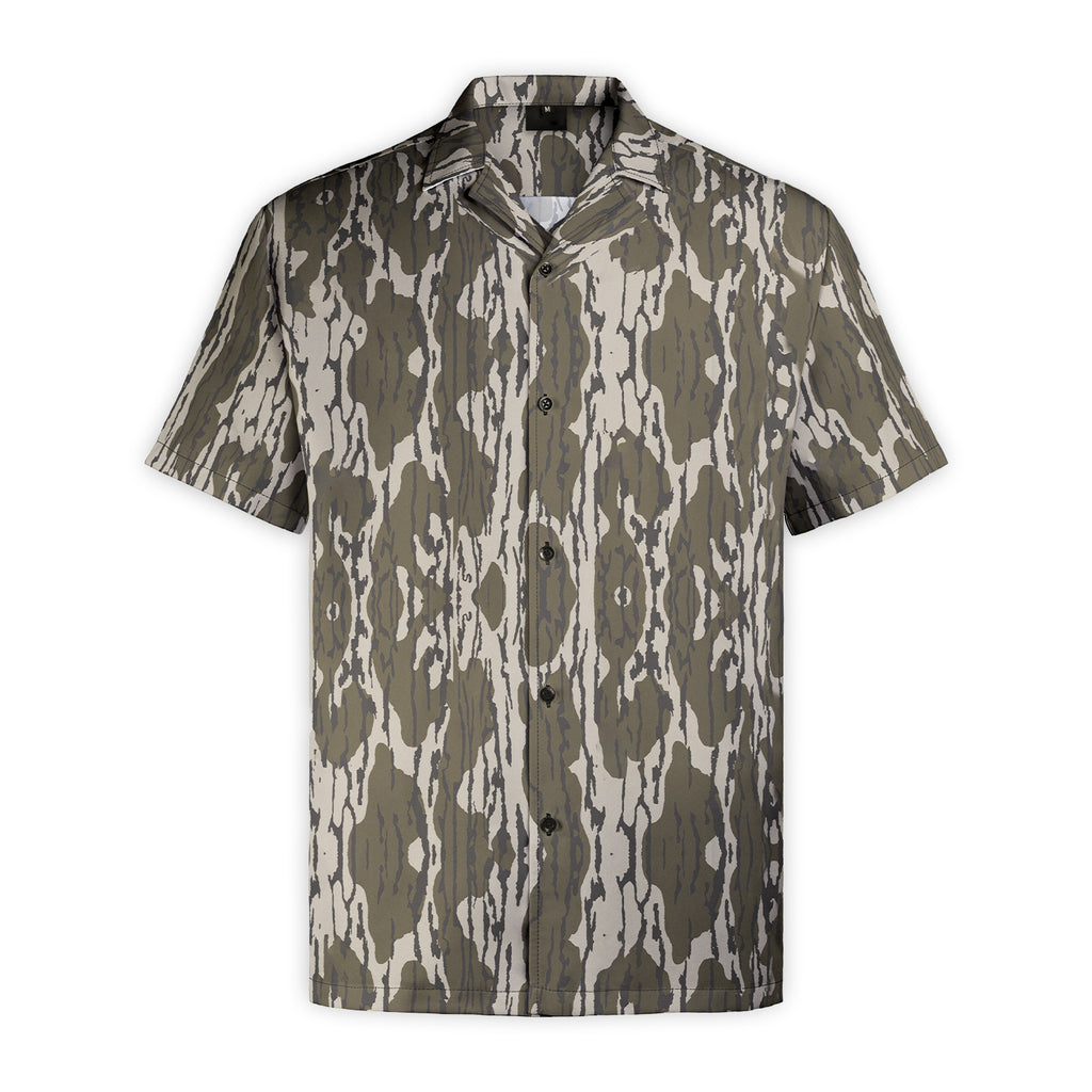 Men’s Camo Hawaiian Shirt – Soft, Breathable & Quick-Dry