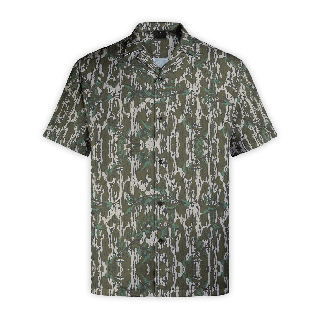 Men’s Camo Hawaiian Shirt – Soft, Breathable & Quick-Dry