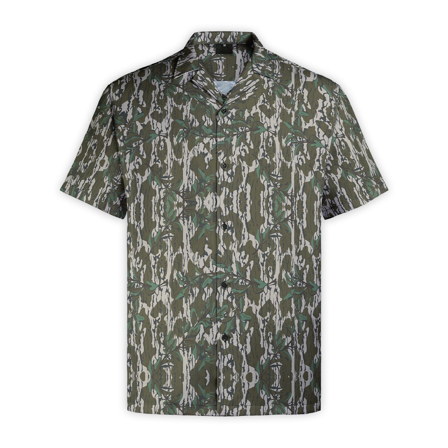 Men’s Camo Hawaiian Shirt – Soft, Breathable & Quick-Dry