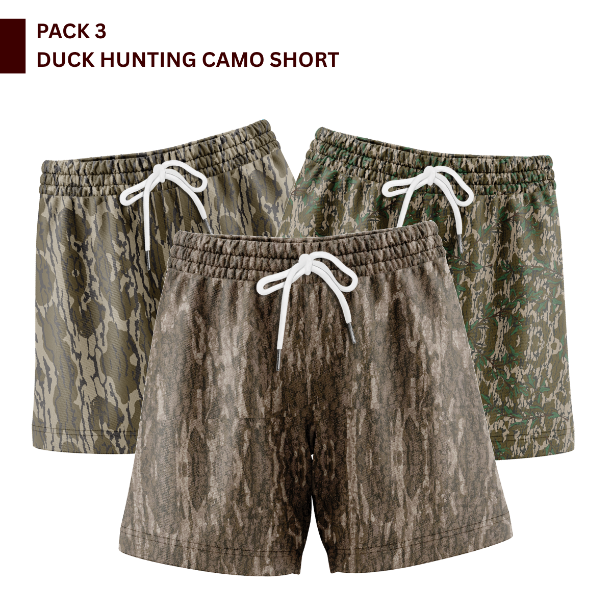 Men’s Duck Hunting Camo Mesh Sports Shorts | Quick-Dry Gym, Running & Basketball | Gift for Him