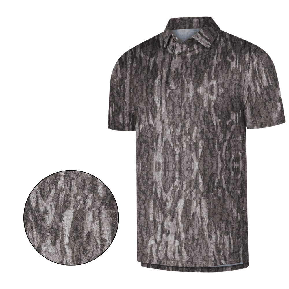 Men’s Camo Golf Polo Shirt – Moisture-Wicking Short Sleeve