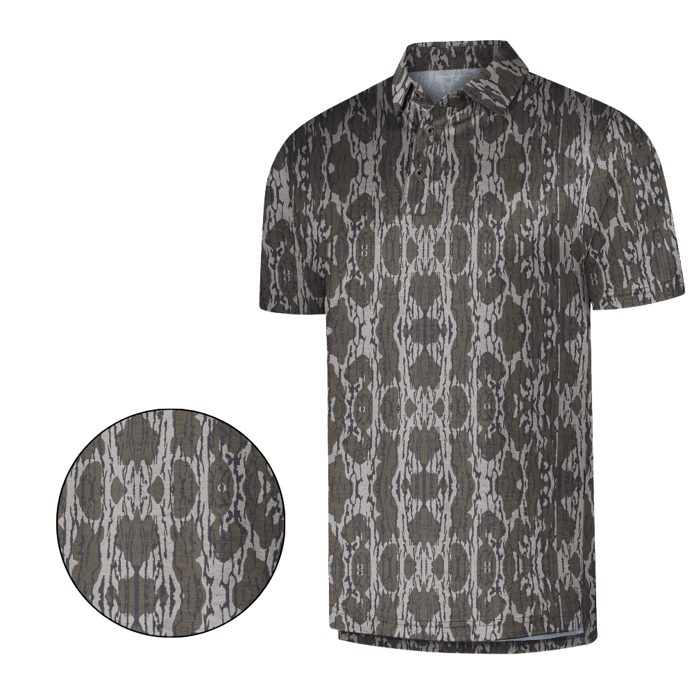 Men’s Camo Golf Polo Shirt – Moisture-Wicking Short Sleeve