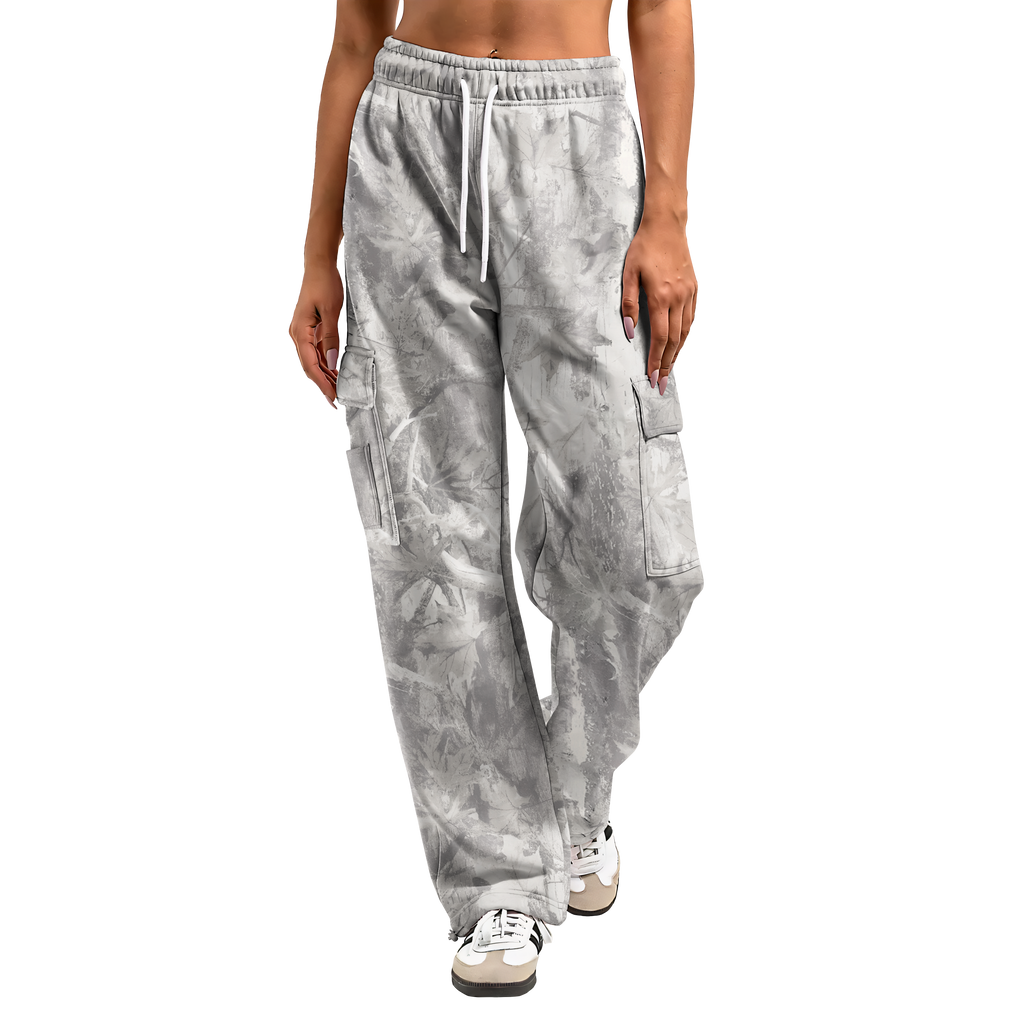 Camouflage Cargo Pants | Wide Leg & Recycled Polyester