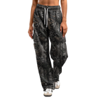 Camouflage Cargo Pants | Wide Leg & Recycled Polyester