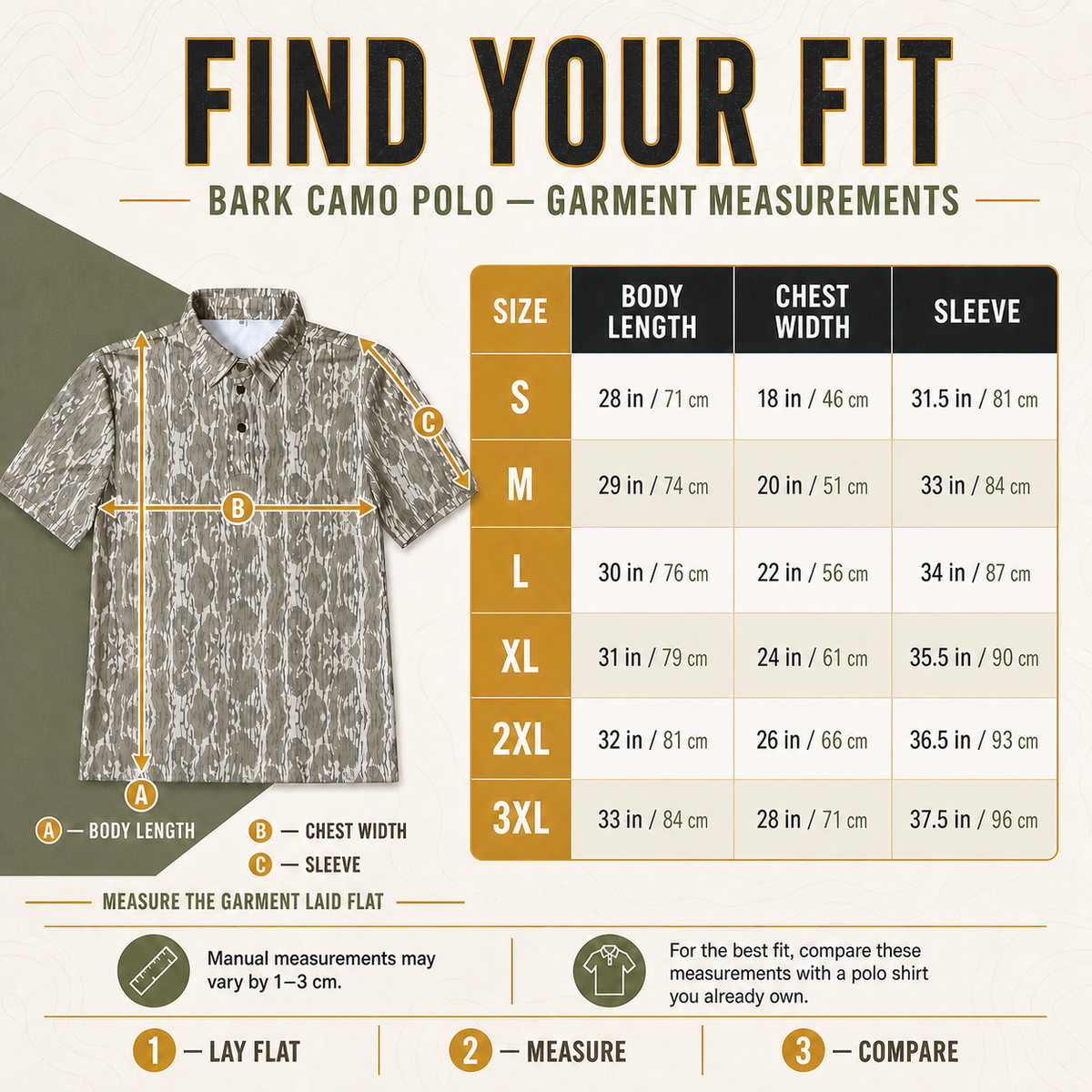 Men’s Camo Golf Polo Shirt – Moisture-Wicking Short Sleeve