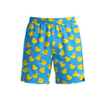 Men’s 2-in-1 Printed Swim Shorts with Compression Liner and Phone Pocket | Casual Wear & Gift for Him