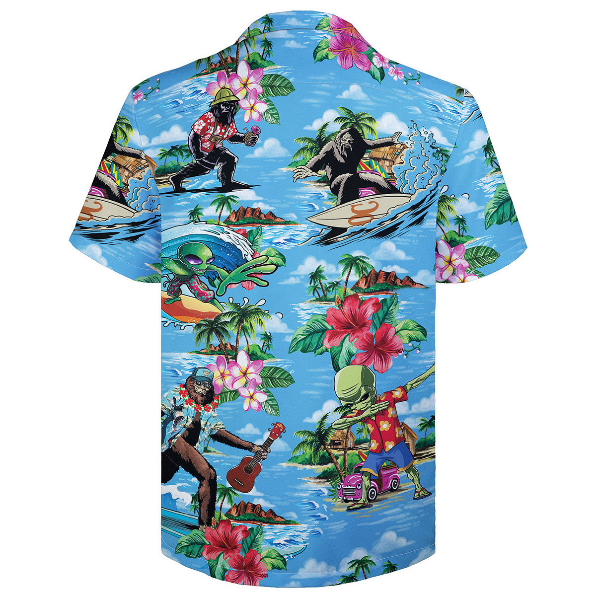 Bigfoot Vibes Only – Hawaiian Shirt Bigfoot Vibes Only –Tropical Sasquatch – Vacation Mode On- Hawaiian Shirt (Copy)