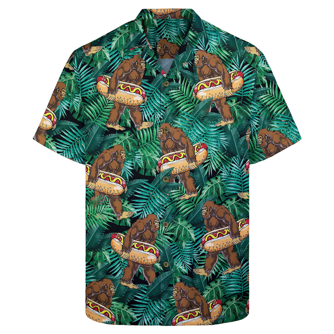Bigfoot Vibes Only – Hawaiian Shirt Bigfoot Vibes Only –Tropical Sasquatch – Vacation Mode On- Hawaiian Shirt (Copy) (Copy)