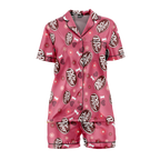 Dr Pepper Satin Pajama Set for Women