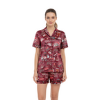 Dr Pepper Satin Pajama Set for Women