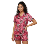 Dr Pepper Satin Pajama Set for Women