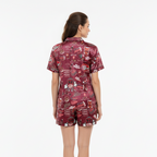 Dr Pepper Satin Pajama Set for Women