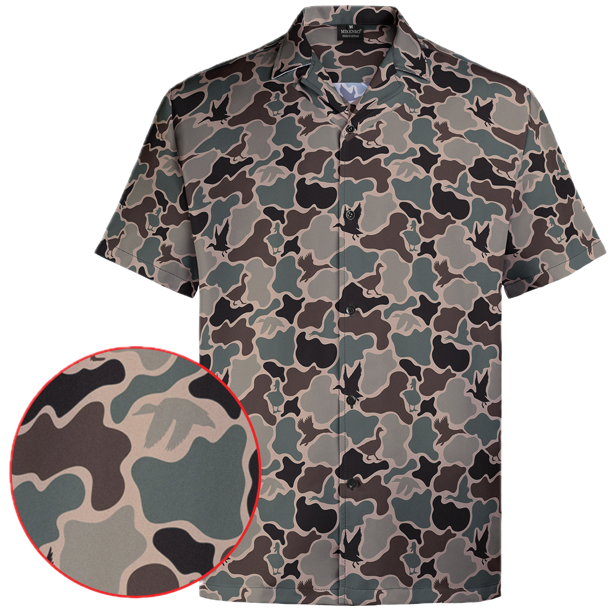 Camo Hawaiian Shirt | Quick-Dry, Breathable & Bold Print