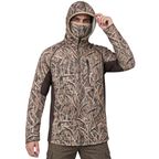 Men’s Lightweight Camo Hunting Hoodie with Built-In Face Mask