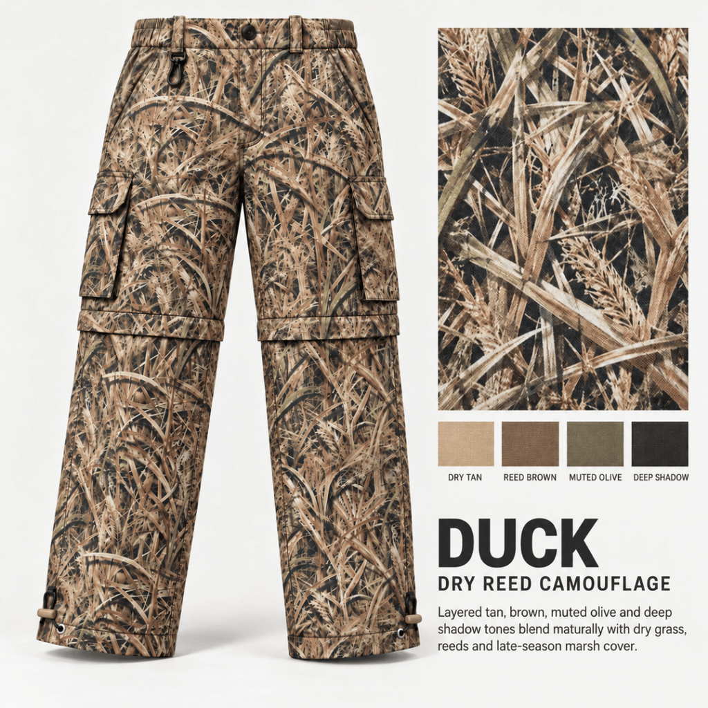 Men’s Convertible Camo Ripstop Cargo Pants – Lightweight Zip-Off Pants to Shorts for Hunting, Hiking & Fishing | Feritto