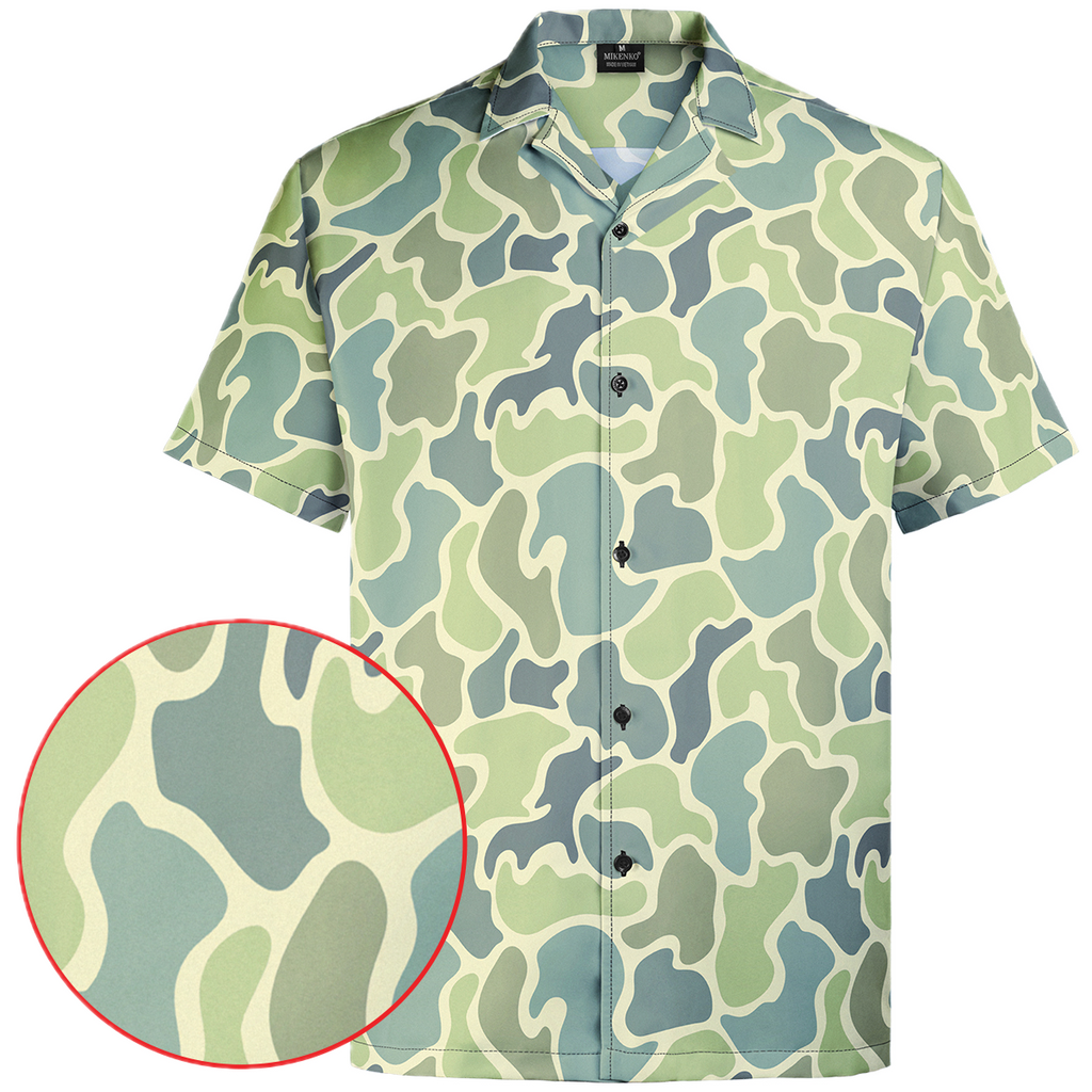 Camo Hawaiian Shirt | Quick-Dry, Breathable & Bold Print