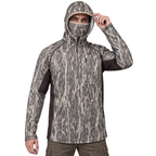 Men’s Lightweight Camo Hunting Hoodie with Built-In Face Mask