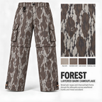 Men’s Convertible Camo Ripstop Cargo Pants – Lightweight Zip-Off Pants to Shorts for Hunting, Hiking & Fishing | Feritto
