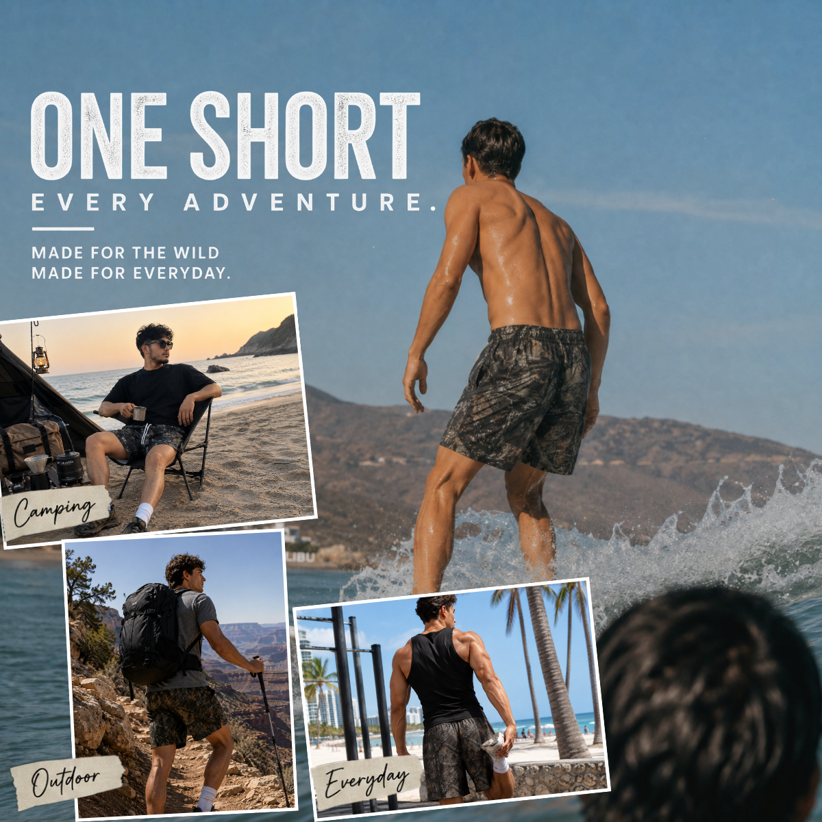 Men’s Camouflage Mesh Sports Shorts – Soft, Breathable & Quick-Dry | Gift For Him
