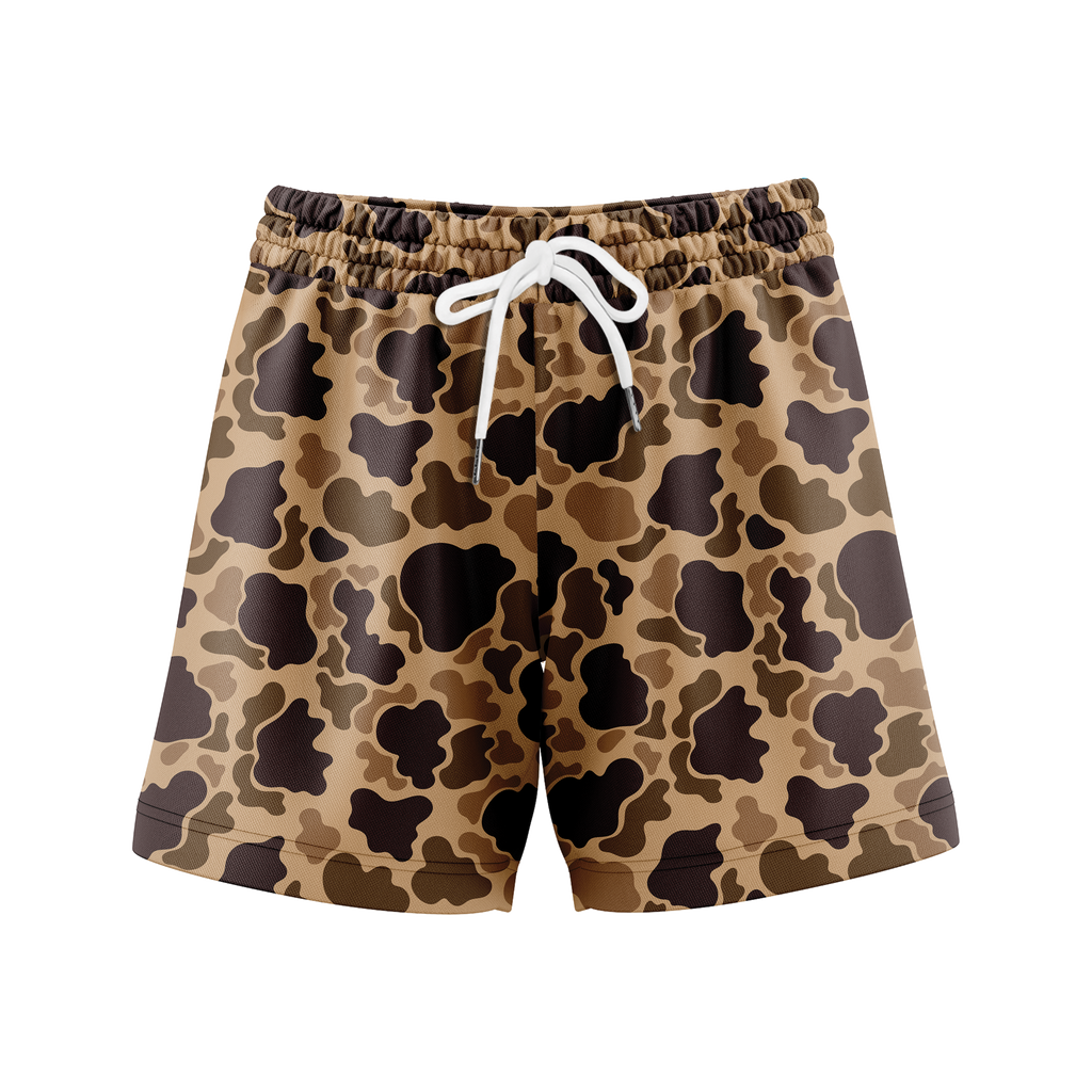 Men’s Duck Hunting Camo Mesh Sports Shorts | Gift for Him