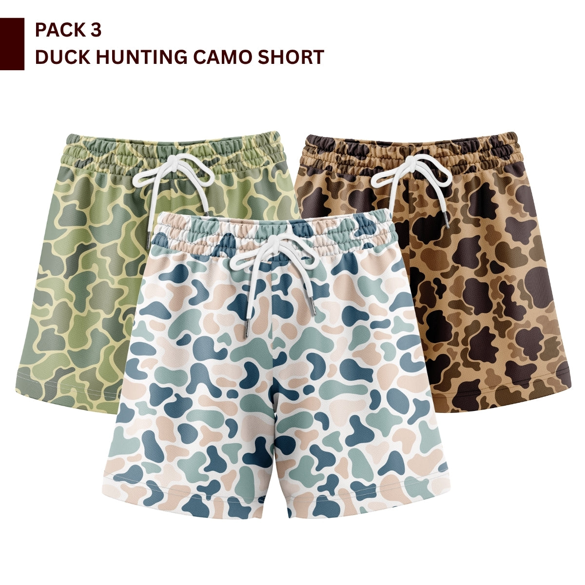 Men’s Duck Hunting Camo Mesh Sports Shorts | Gift for Him