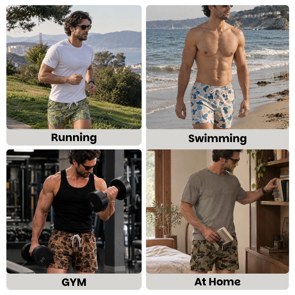 Men’s Duck Hunting Camo Mesh Sports Shorts | Gift for Him