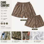 Men’s Duck Hunting Camo Mesh Sports Shorts | Quick-Dry Gym, Running & Basketball | Gift for Him