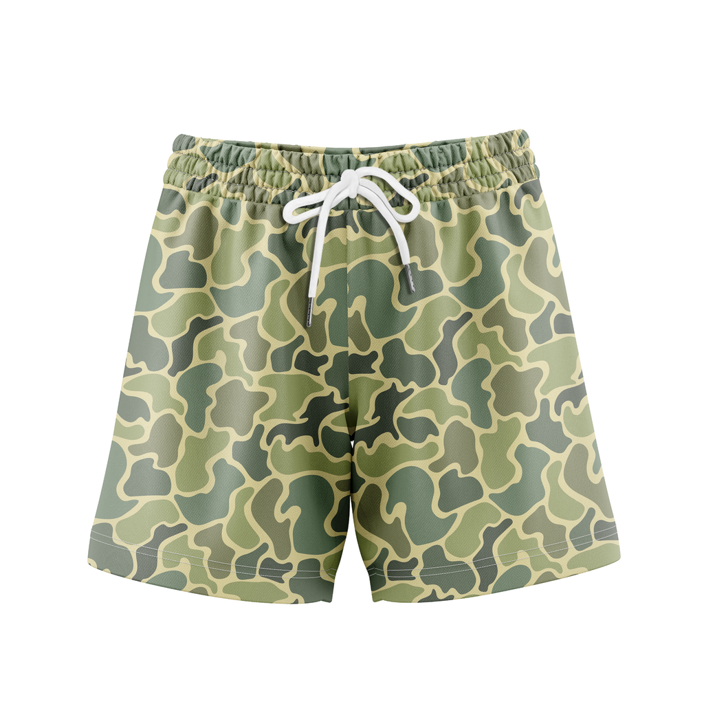 Men’s Duck Hunting Camo Mesh Sports Shorts | Gift for Him