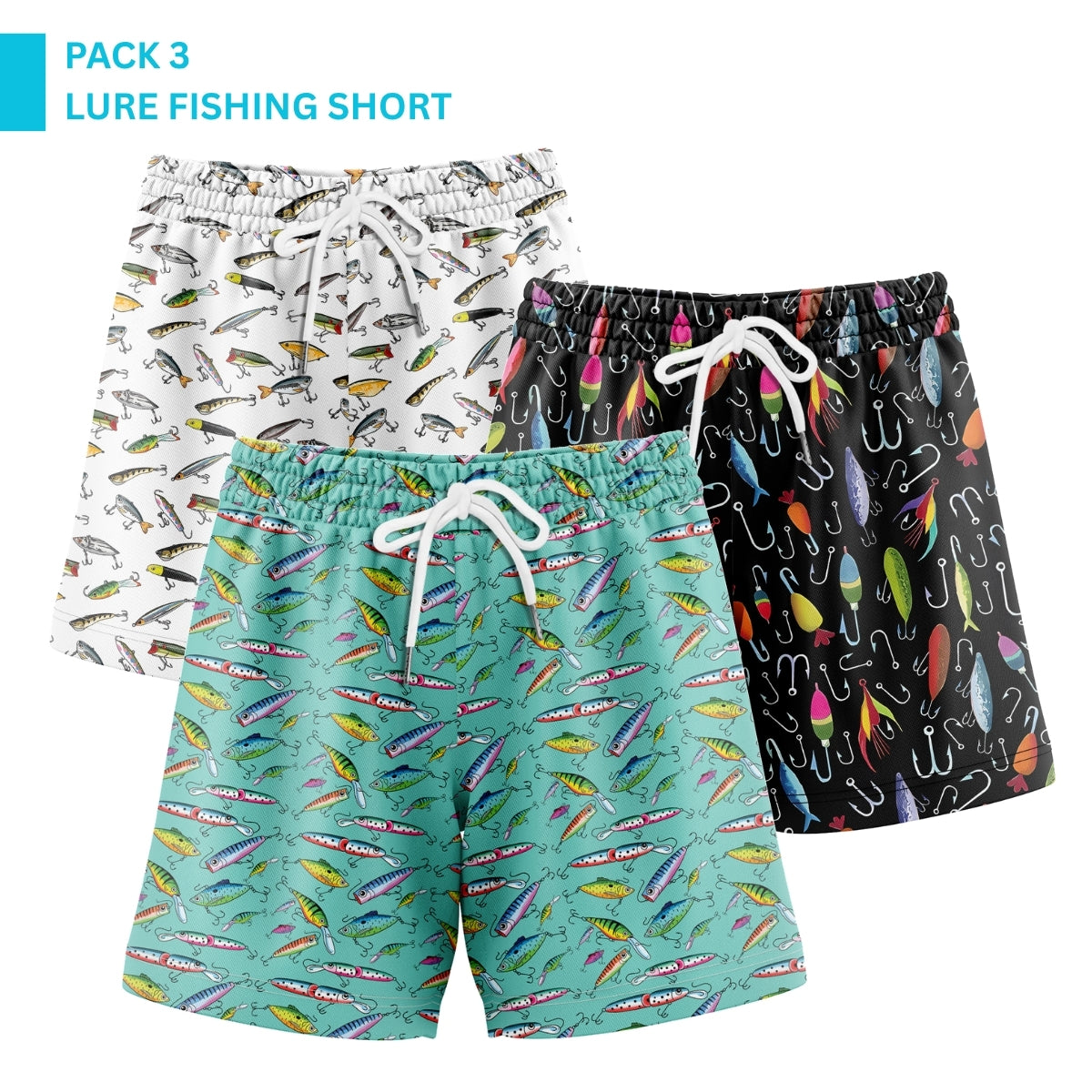 Men’s Lure Fishing Mesh Workout Shorts – Soft, Breathable & Quick-Dry | Gift for Him