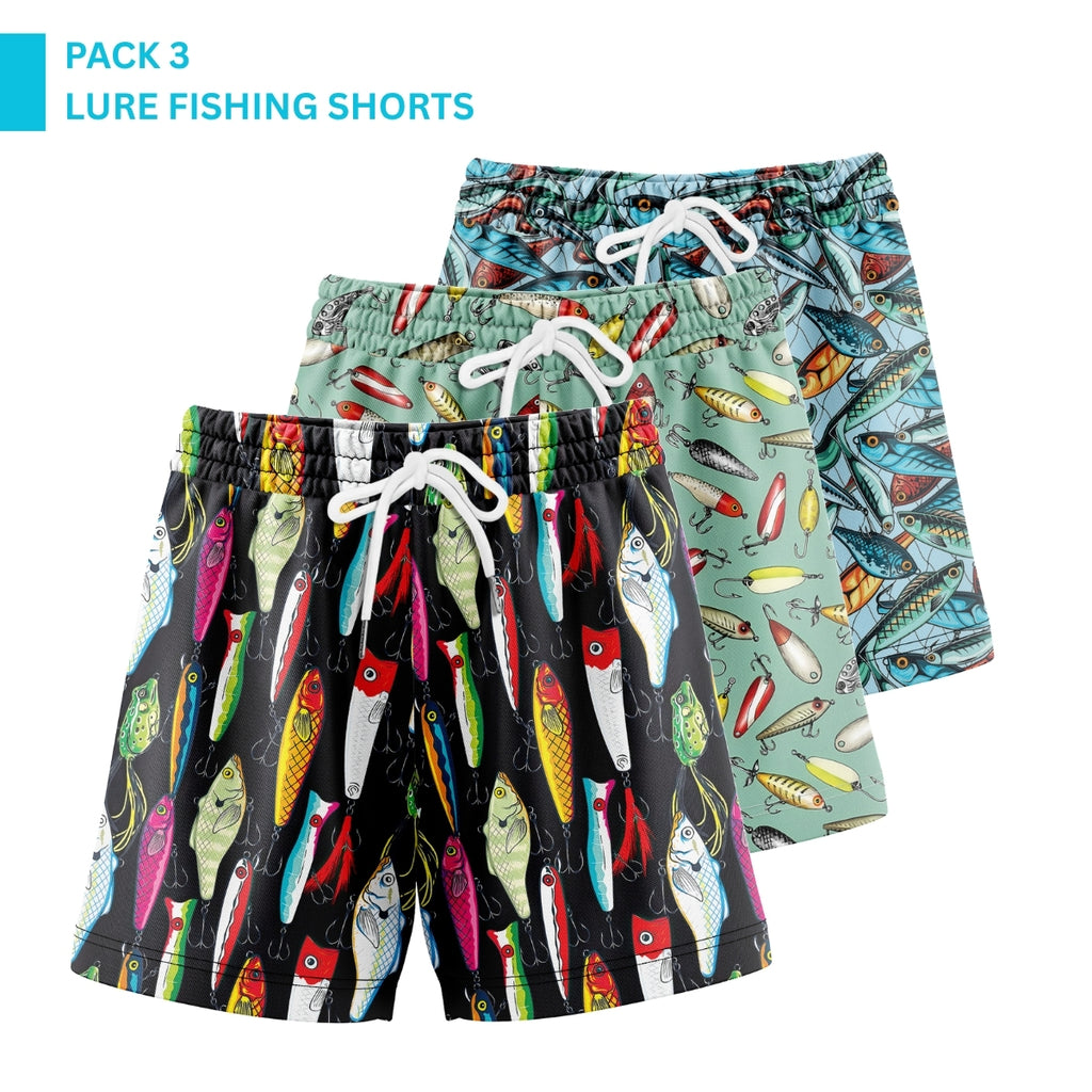 Men’s Lure Fishing Mesh Workout Shorts – Soft, Breathable & Quick-Dry | Gift for Him