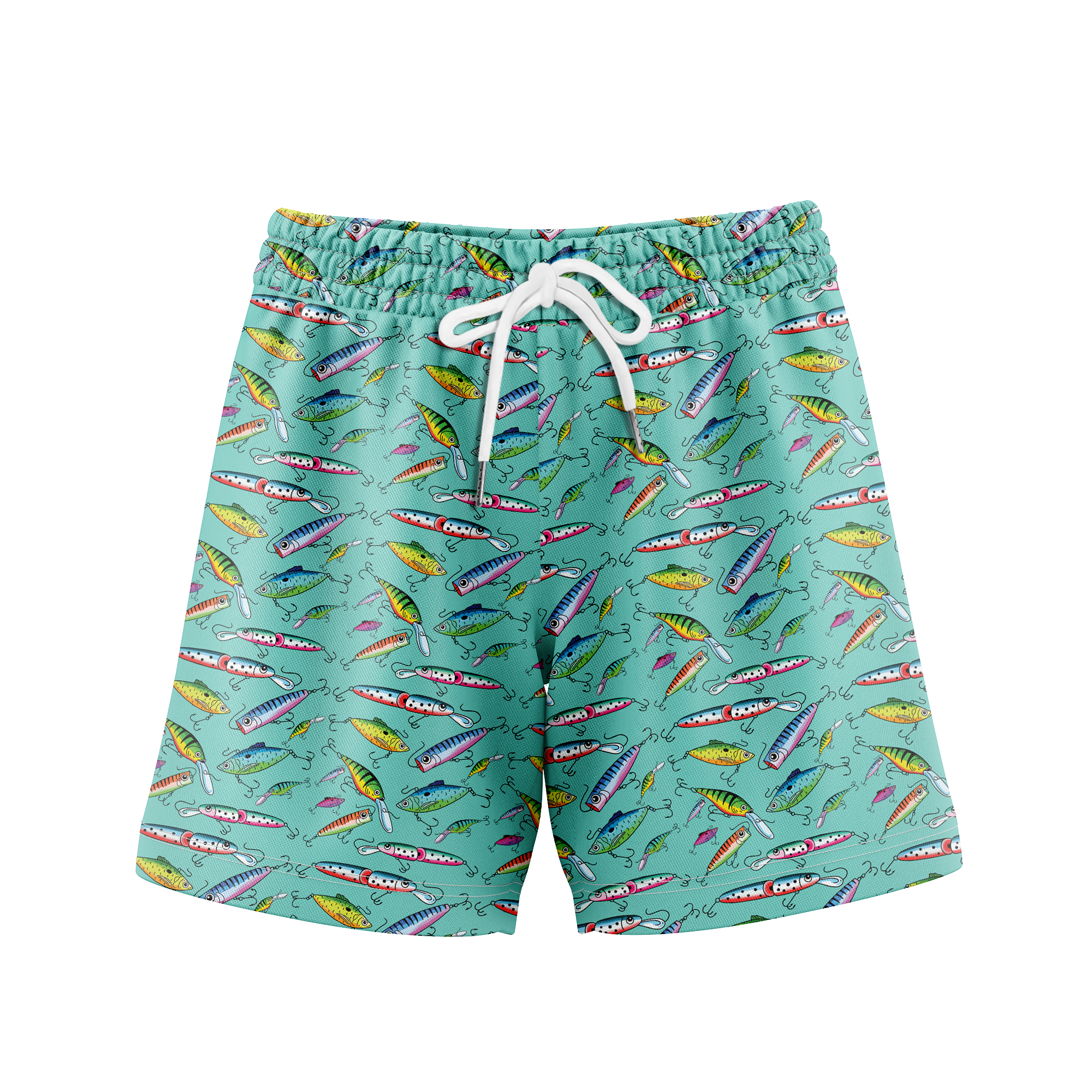 Men’s Lure Fishing Mesh Workout Shorts – Soft, Breathable & Quick-Dry | Gift for Him