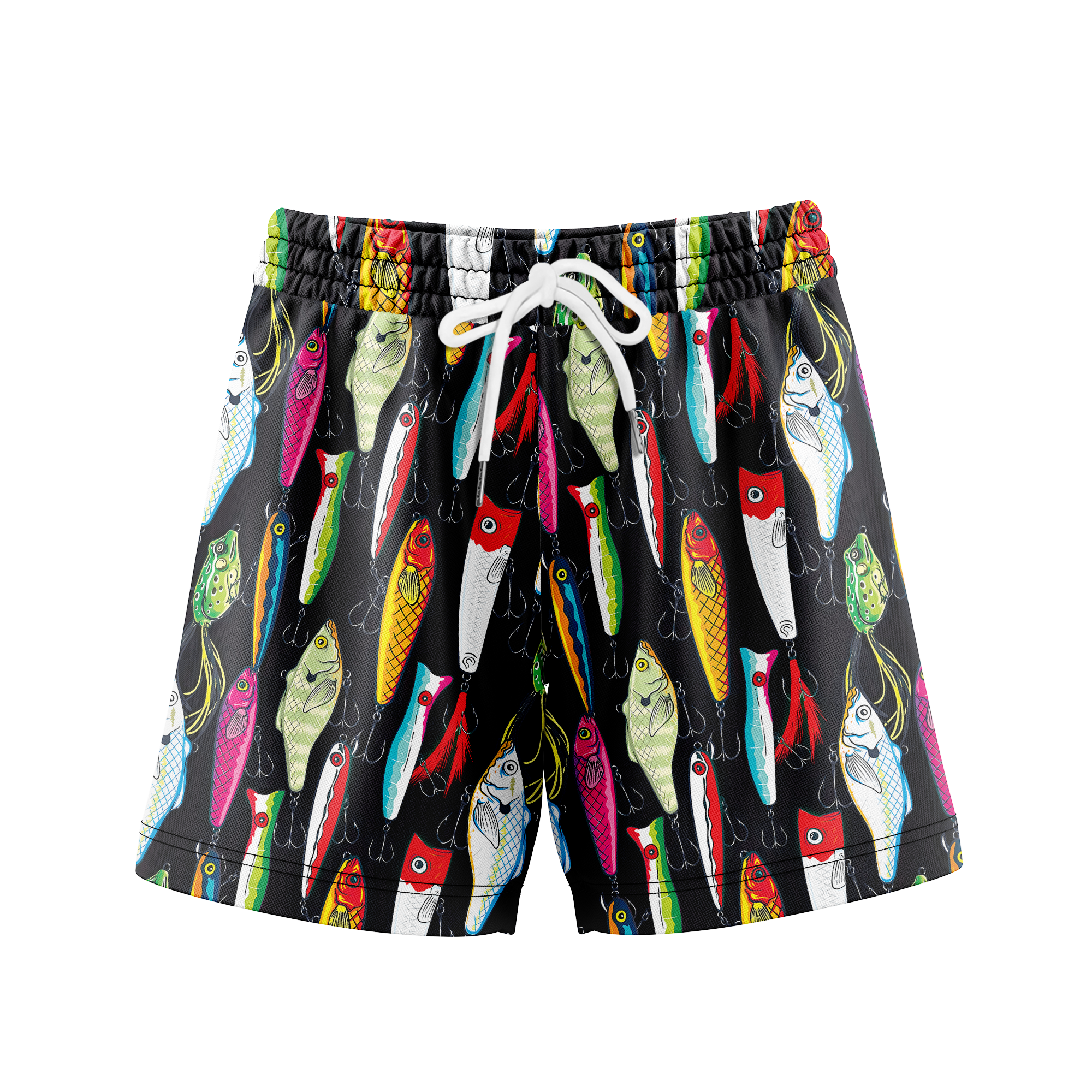 Men’s Lure Fishing Mesh Workout Shorts – Soft, Breathable & Quick-Dry | Gift for Him