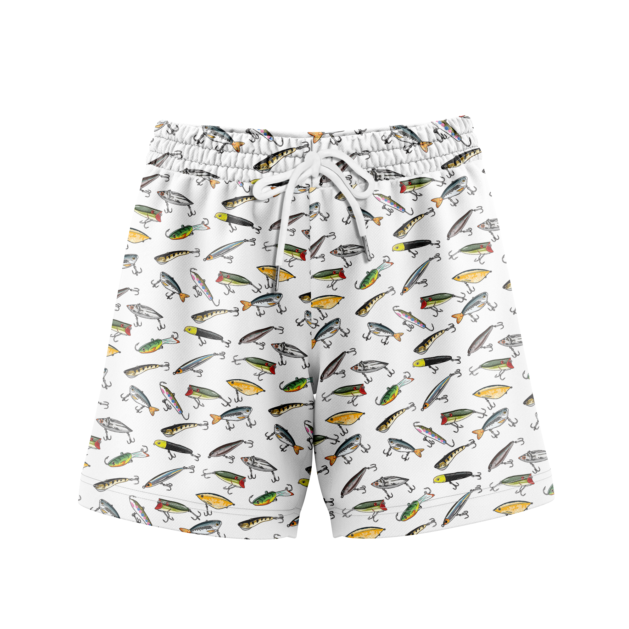 Men’s Lure Fishing Mesh Workout Shorts – Soft, Breathable & Quick-Dry | Gift for Him