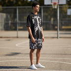 Men’s Skeleton Graphic 2-Piece Streetwear Set