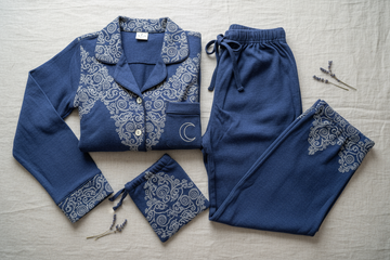 PAJAMAS - set, vải trơn, có hoạ tiết