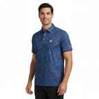 Performance Print Golf Polo Shirt | 4-Way Stretch & Moisture-Wicking
