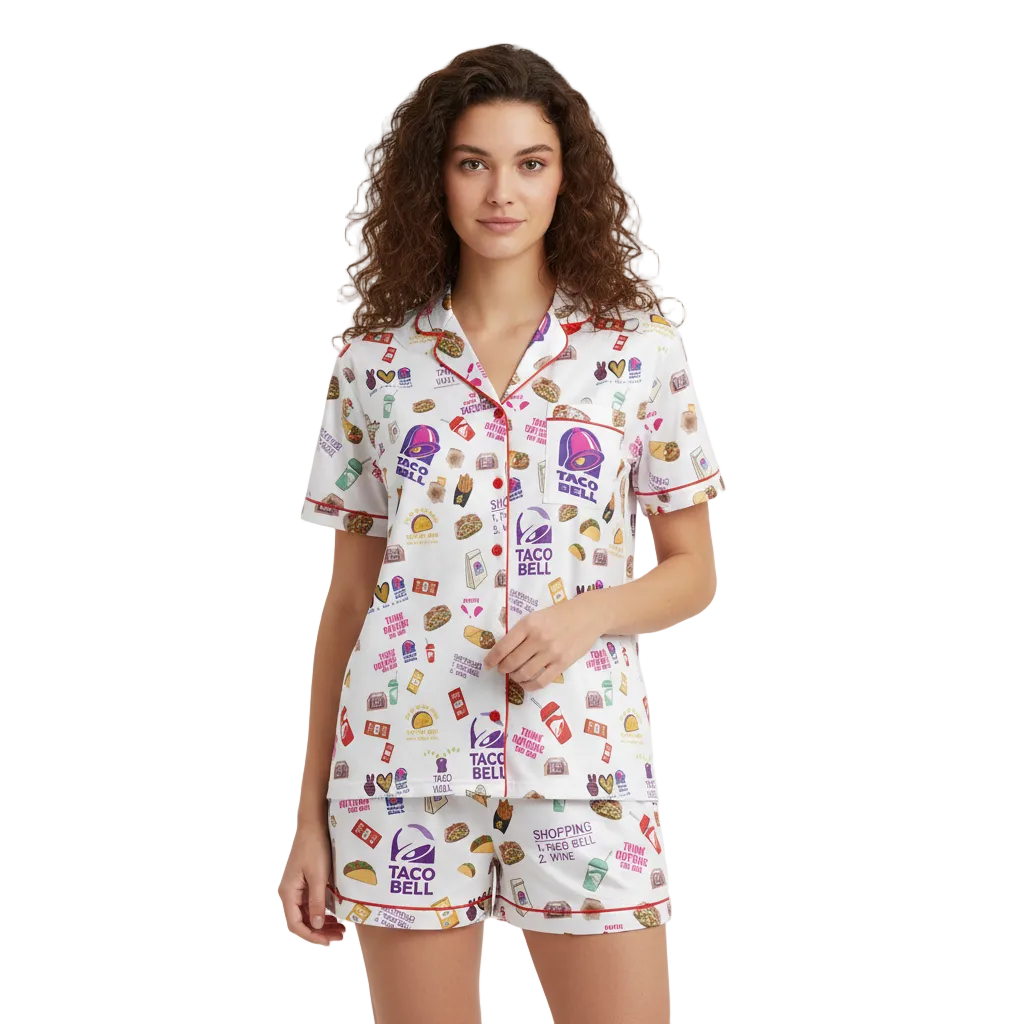 Tacobell Vibe Pajama Women's Set – Cute Comfort Sleepwear