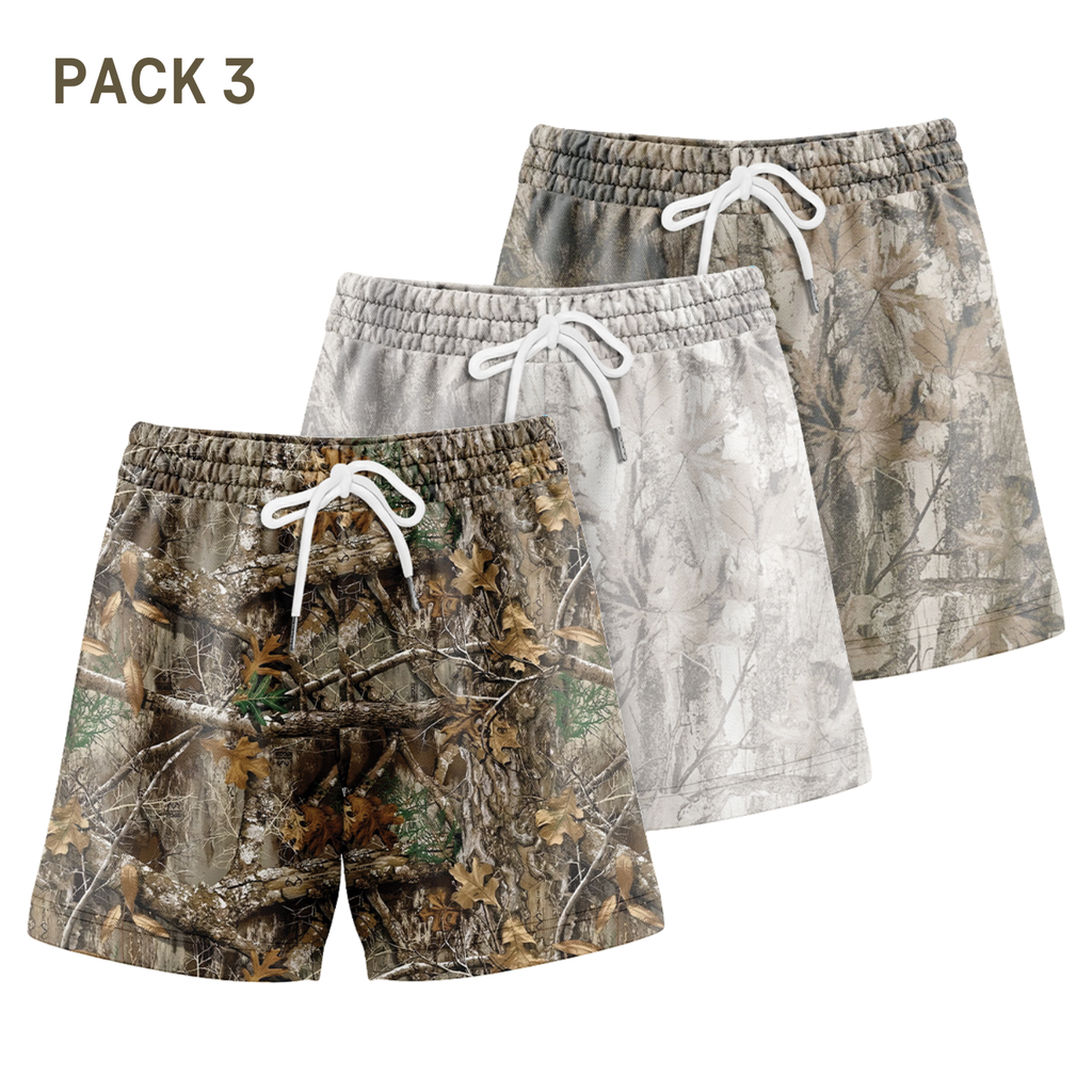 Men’s Camo Mesh Workout Shorts – Athletic Fit
