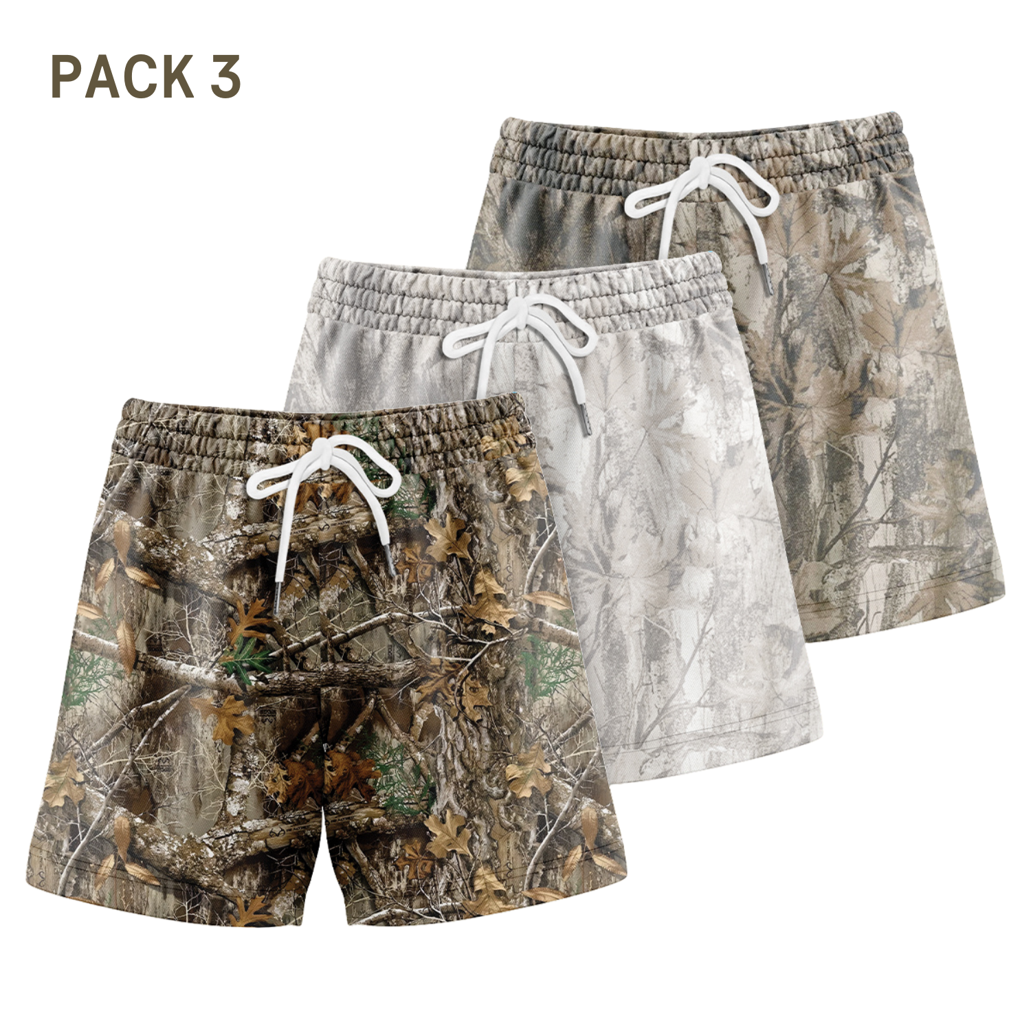 Men’s Camo Mesh Workout Shorts – Athletic Fit