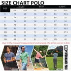 Men's Polo Golf Size Chart